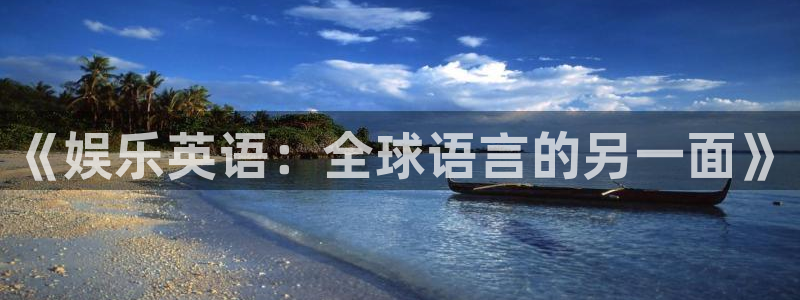 南宫大舞台官网入口：《娱乐英语：全球语言的另一面》