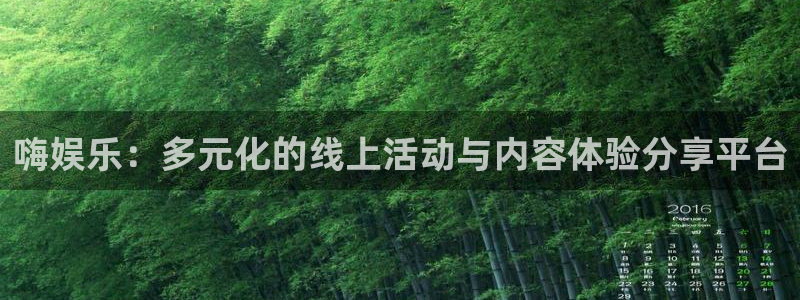 NG大舞台：嗨娱乐：多元化的线上活动与内容体验分享平台